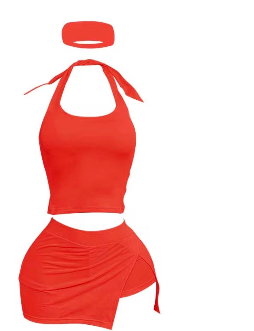 “CLASSY GIRL”TENNIS SKIRT SET