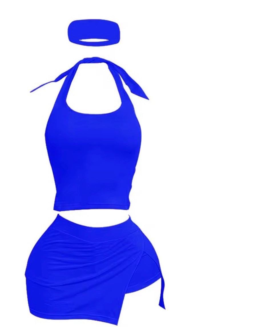 “CLASSY GIRL”TENNIS SKIRT SET