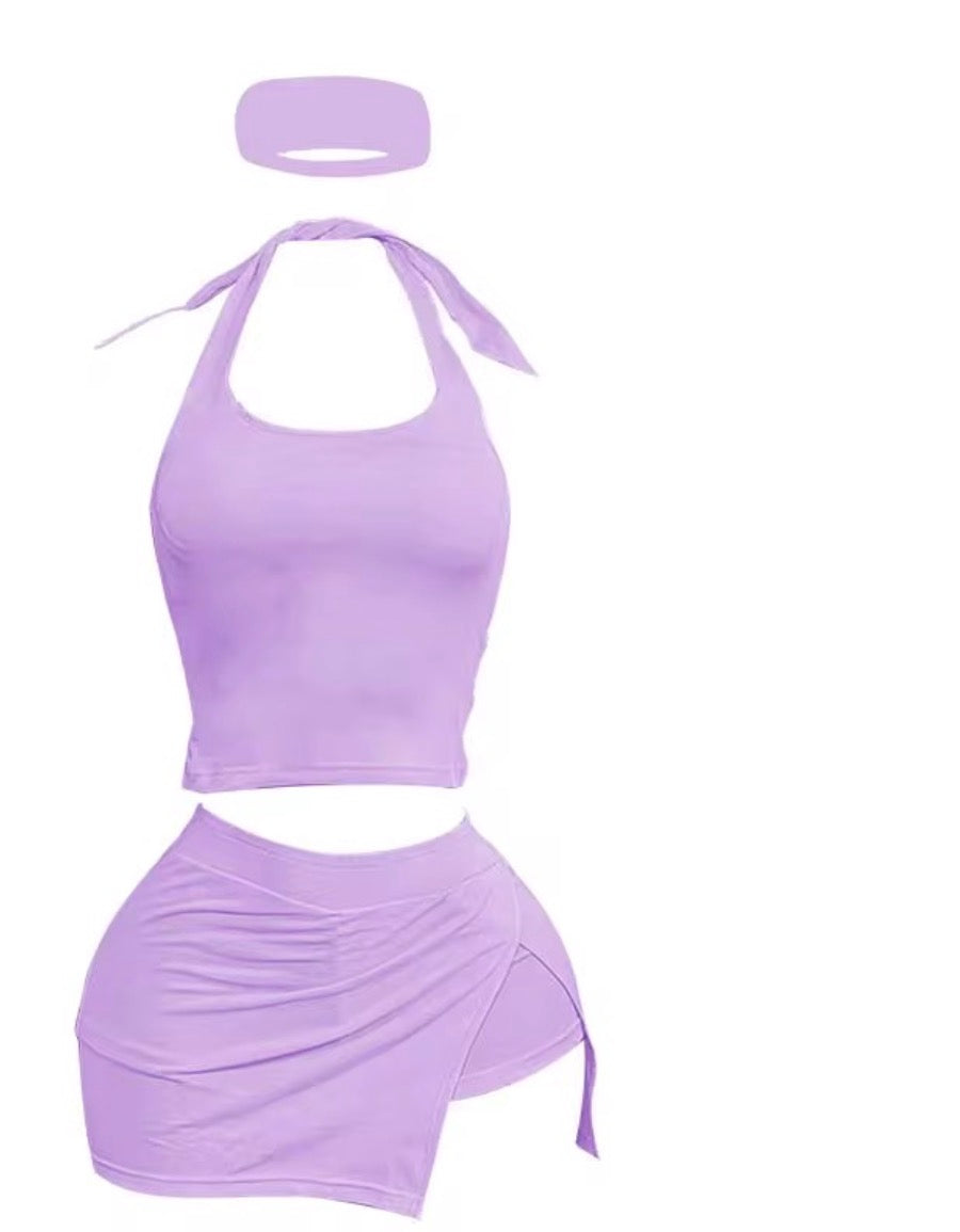 “CLASSY GIRL”TENNIS SKIRT SET